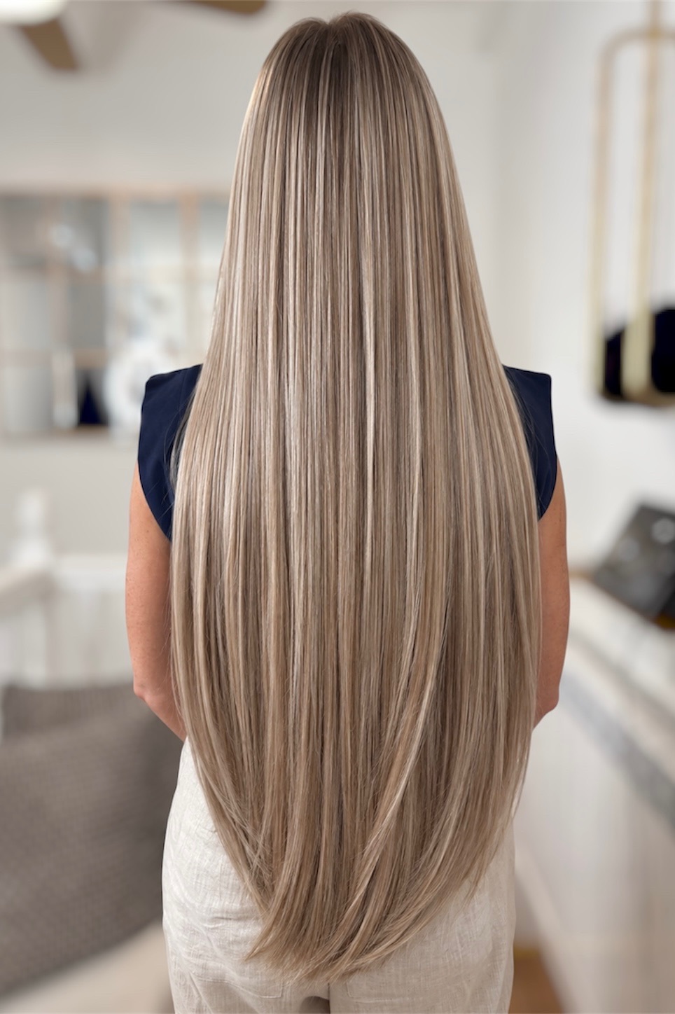 After — hair extensions transformation 2
