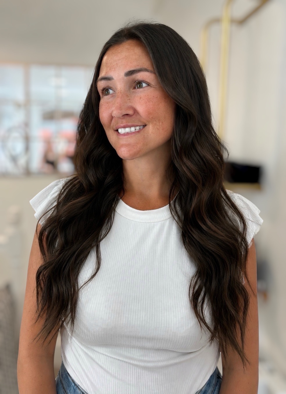 After — hair extensions transformation 7