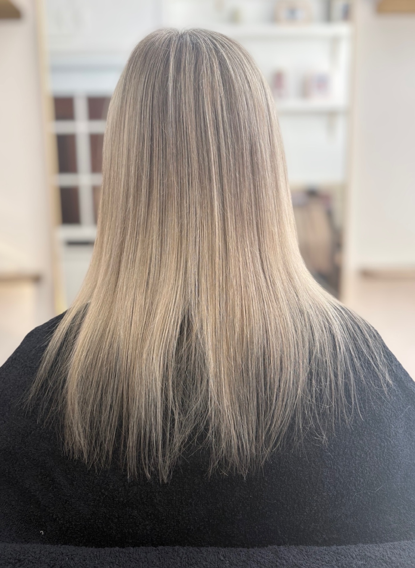 Before — hair extensions transformation 2