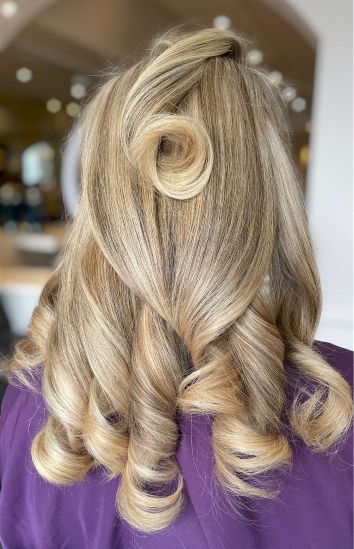 Finished blow-dry style 3