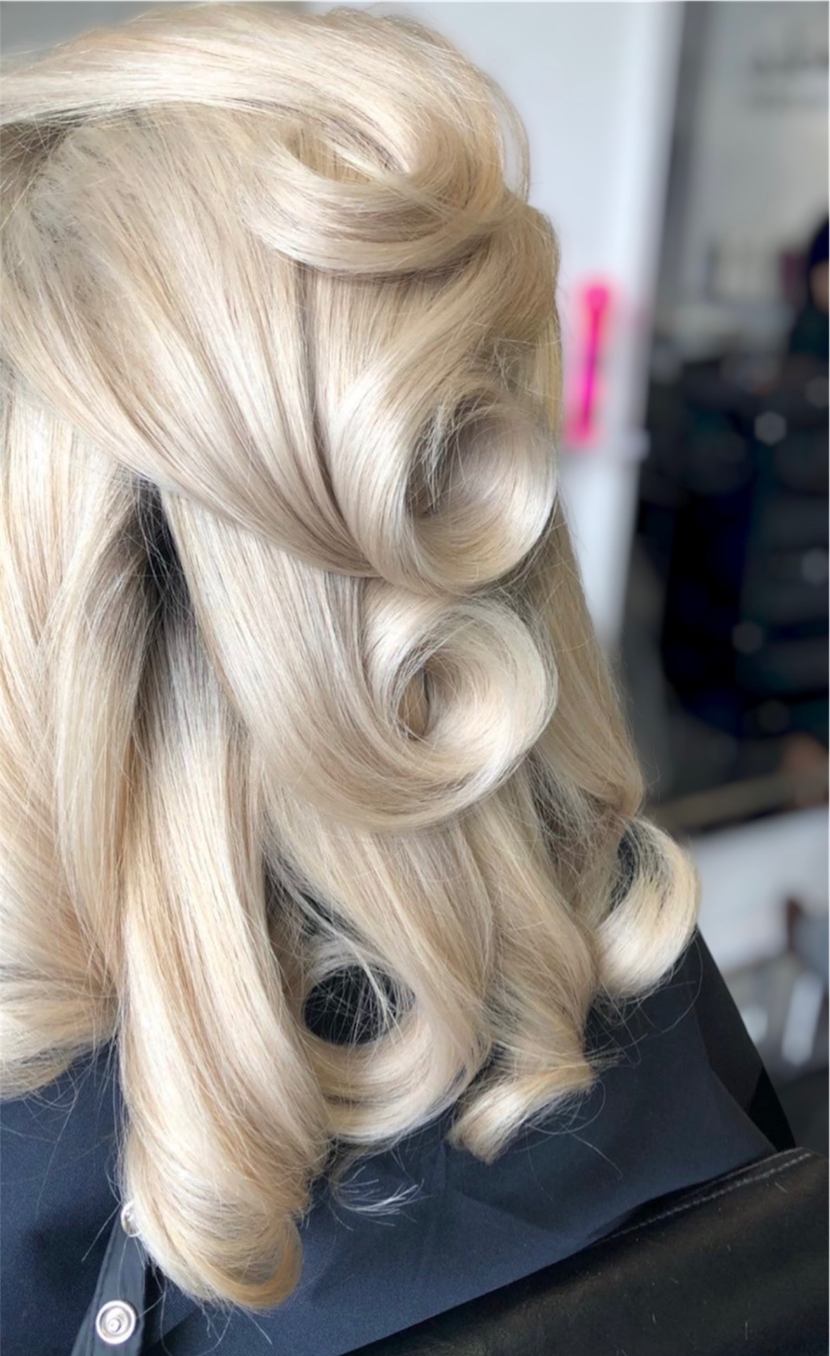 Finished blow-dry style 4